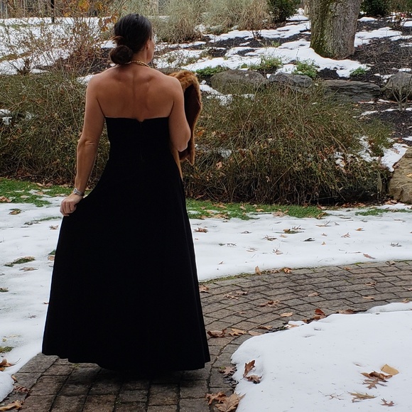 Vintage Velvet Scott Mclintock gown 10 - Picture 3 of 6